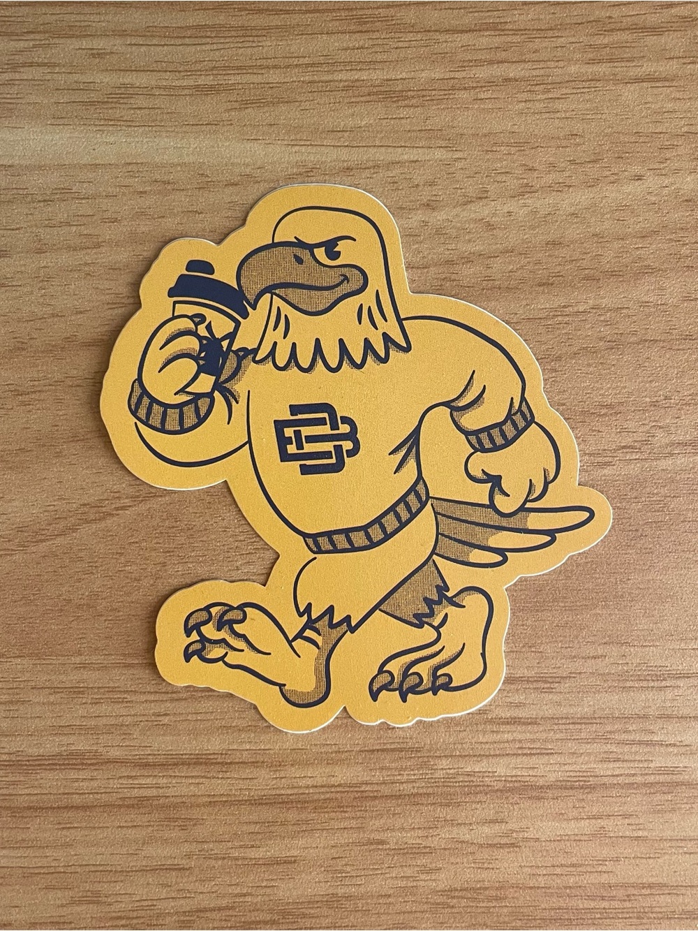 Dutch Bros Coffee August 2026 Yellow Eagle Mascot Bird Sticker Limited Edition